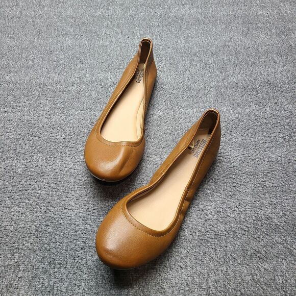Mossimo Supply Co Shoes Womens Size 8.5 Brown Ballet Flats Man Made F16838280 - Picture 1 of 9